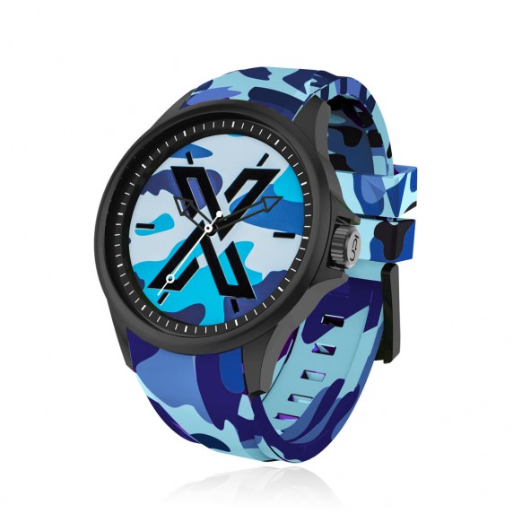  X WATCH CAMOUFLAGE BLUE