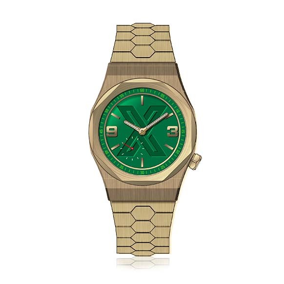  X WATCH X-E GOLD GREEN