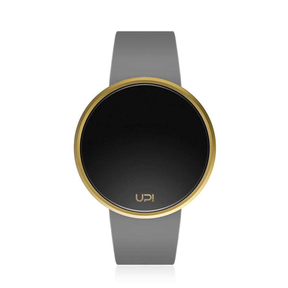 UPWATCH ROUND GOLD GREY