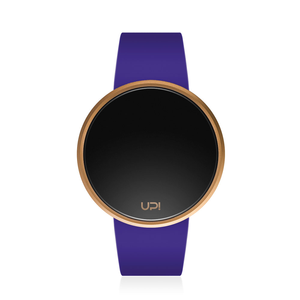 UPWATCH ROUND ROSE BLUE