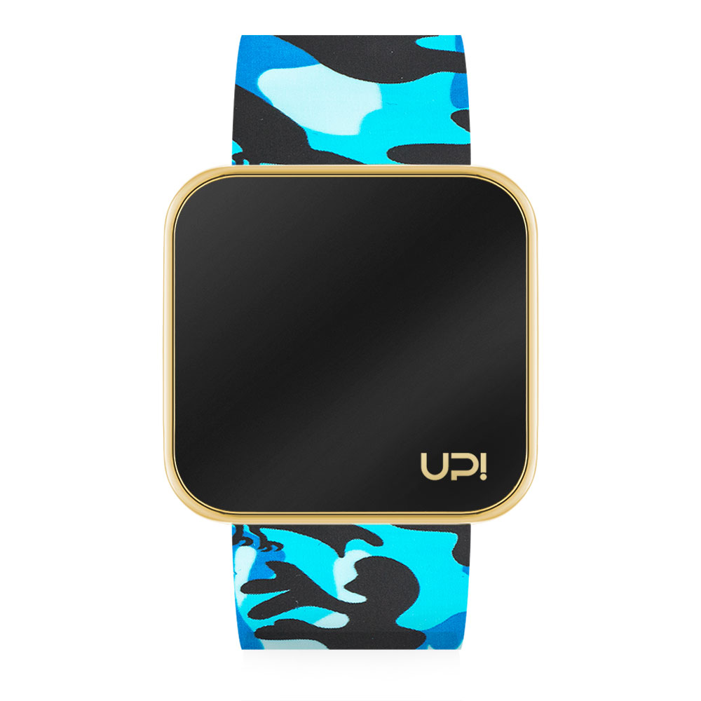 UPWATCH TOUCH SHINY GOLD BLUE CAMOUFLAGE +