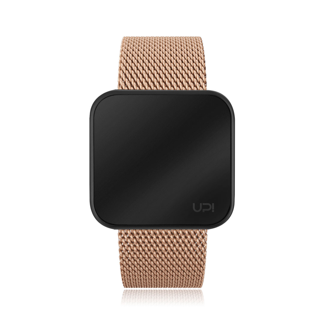 UPWATCH TOUCH SLIM STEEL BLACK ROSE