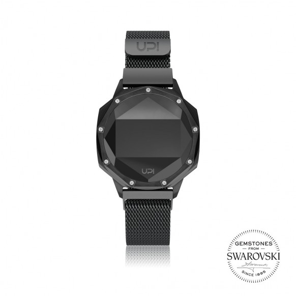 UPWATCH ICONIC BLACK SET WITH SWAROVSKI® TOPAZ LOOP BAND