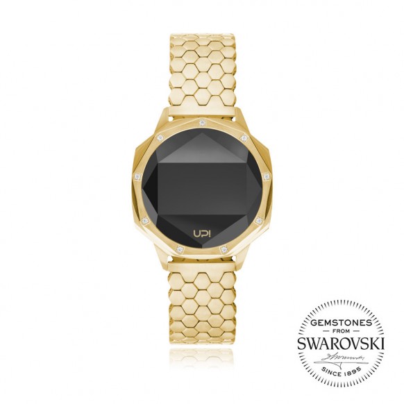 UPWATCH ICONIC GOLD NINE SET WITH SWAROVSKI® TOPAZ +