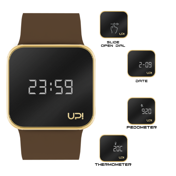 UPWATCH UPGRADE MATTE GOLD BROWN