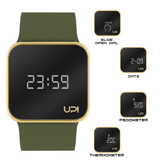 UPWATCH UPGRADE MATTE GOLD GREEN