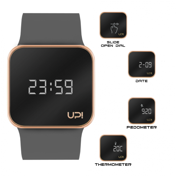 UPWATCH UPGRADE MATTE ROSE GOLD GREY