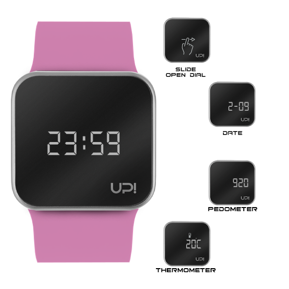 UPWATCH UPGRADE MATTE SILVER PINK