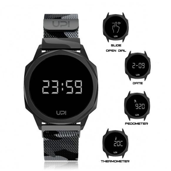UPWATCH ICON BLACK CAMOUFLAGE LOOP BAND +