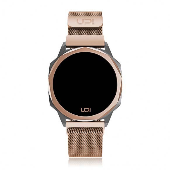 UPWATCH ICON GUN METAL ROSE LOOP BAND