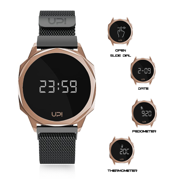 UPWATCH ICON ROSE BLACK LOOP BAND +