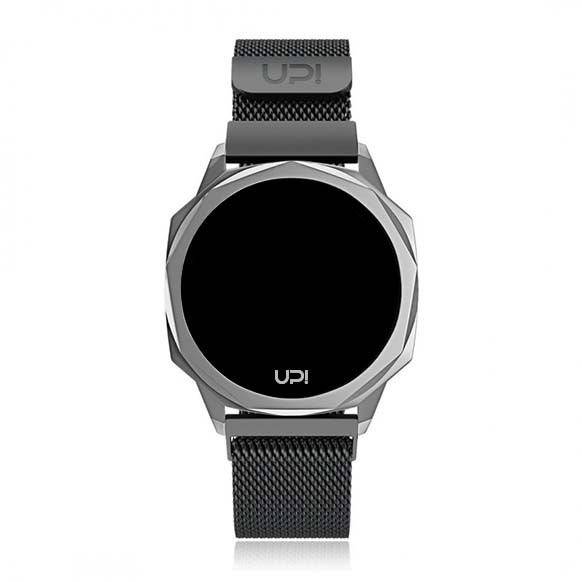 UPWATCH ICON SILVER BLACK LOOP BAND +