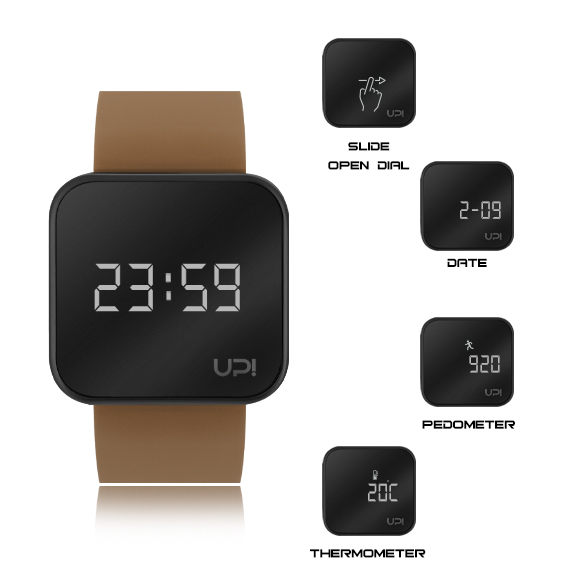 UPWATCH TOUCH BLACK BROWN