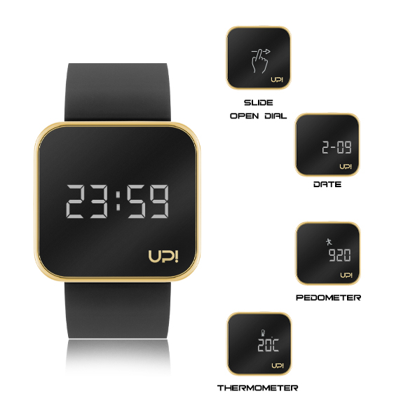 UPWATCH TOUCH SHINY GOLD BLACK +