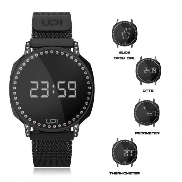 UPWATCH XT SWAN BLACK SWAROVSKI® ZIRCONIA