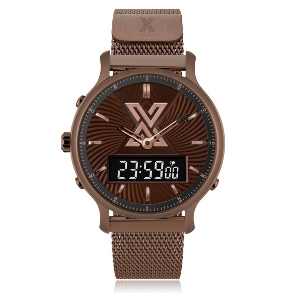 X WATCH DB STEEL CHOCALATE