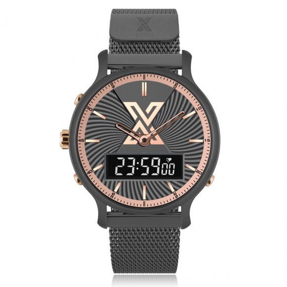 X WATCH DB STEEL GUN METAL