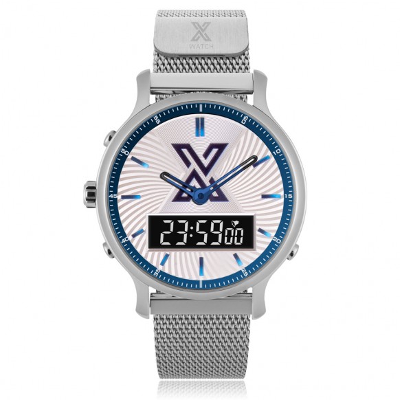 X WATCH DB STEEL SILVER BLUE