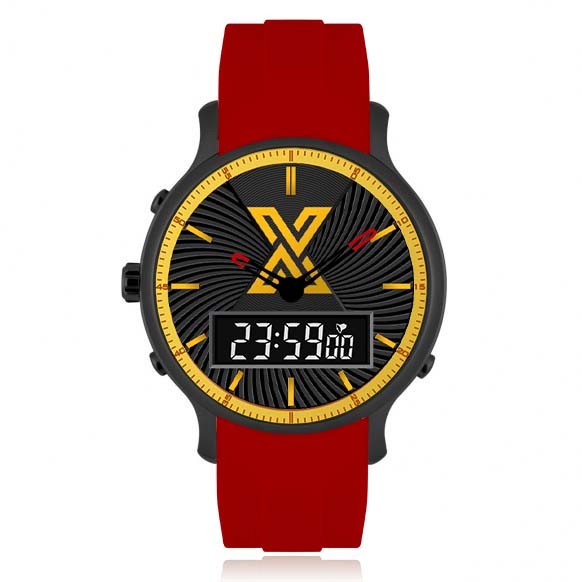 X WATCH DB BLACK RED