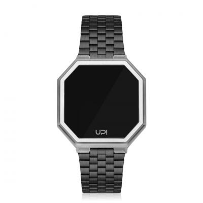 UPWATCH EDGE  MATTE SILVER BLACK TWO TONE