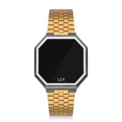 UPWATCH EDGE MATTE SILVER GOLD TWO TONE