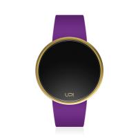 UPWATCH ROUND GOLD PURPLE