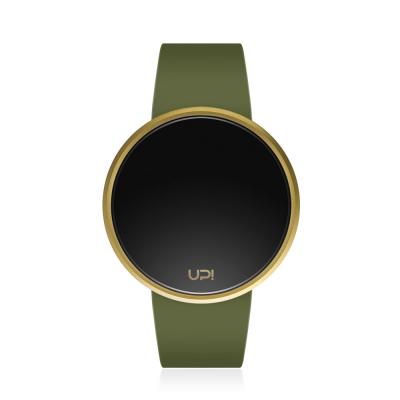 UPWATCH ROUND GOLD GREEN