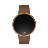 UPWATCH ROUND ROSE BROWN