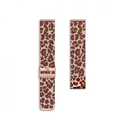 UPWATCH ROUND ROSE LEOPARD