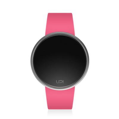 UPWATCH ROUND SILVER PINK