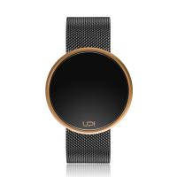 UPWATCH ROUND STEEL ROSE BLACK TWO TONE