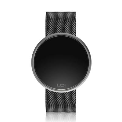 UPWATCH ROUND STEEL  SILVER BLACK TWO TONE