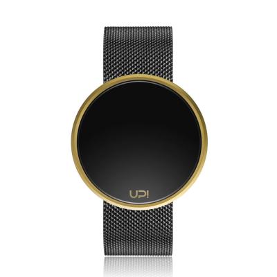 UPWATCH ROUND STEEL GOLD BLACK TWO TONE