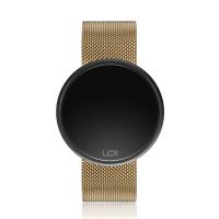 UPWATCH ROUND STEEL BLACK GOLD TWO TONE