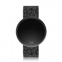 UPWATCH ROUND STEEL LEOPARD BLACK