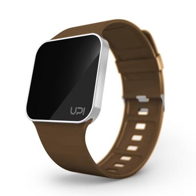 UPWATCH UPGRADE MATTE SILVER BROWN