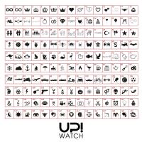 UPWATCH LED WHITE GREY