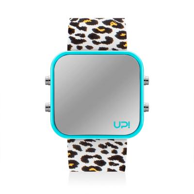 UPWATCH LED TURQUOISE LEOPARD