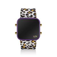 UPWATCH LED MINI GOLD PURPLE LEOPARD