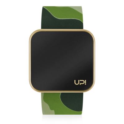 UPWATCH TOUCH MATTE GOLD GREEN CAMOUFLAGE