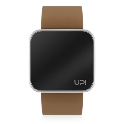 UPWATCH TOUCH SHINY SILVER BROWN