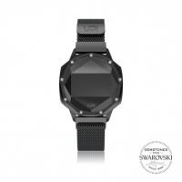 UPWATCH ICONIC BLACK SET WITH SWAROVSKI® TOPAZ LOOP BAND