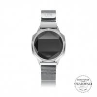 UPWATCH ICONIC SILVER SET WITH SWAROVSKI® TOPAZ LOOP BAND