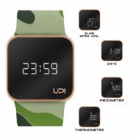 UPWATCH UPGRADE MATTE ROSE GOLD GREEN CAMOUFLAGE