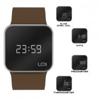 UPWATCH UPGRADE MATTE SILVER BROWN