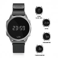 UPWATCH ICON SILVER BLACK LOOP BAND +