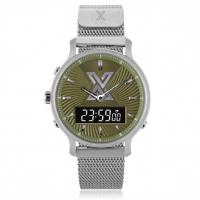 X WATCH DB SILVER GREEN