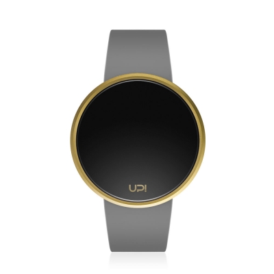 UPWATCH ROUND GOLD GREY