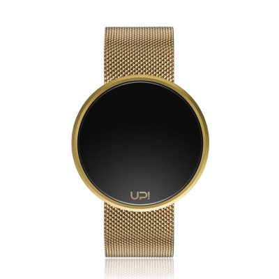 UPWATCH ROUND STEEL  GOLD