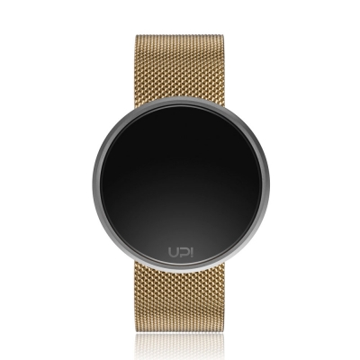 UPWATCH ROUND STEEL SILVER GOLD TWO TONE
